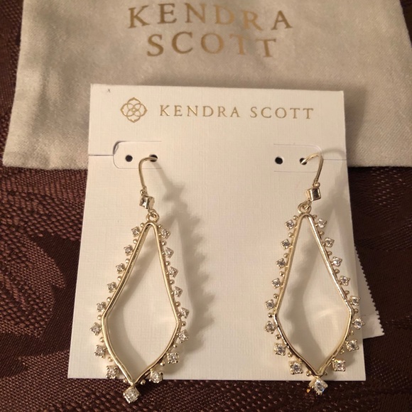 Kendra Scott Bea Drop Gold Earrings NWT
